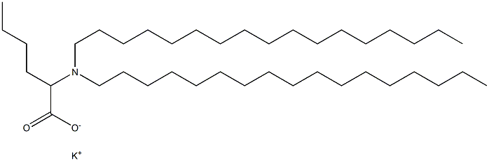 2-(Diheptadecylamino)hexanoic acid potassium salt Struktur