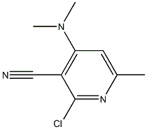 2-Chloro-4-(dimethylamino)-6-methylpyridine-3-carbonitrile Struktur