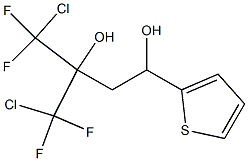 4-Chloro-3-(chlorodifluoromethyl)-4,4-difluoro-1-(2-thienyl)-1,3-butanediol Struktur