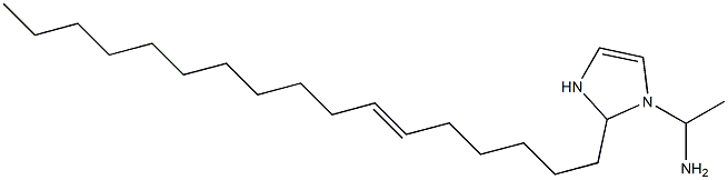 1-(1-Aminoethyl)-2-(6-heptadecenyl)-4-imidazoline Struktur