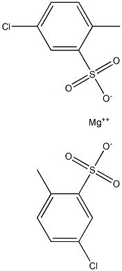 Bis(5-chloro-2-methylbenzenesulfonic acid)magnesium salt Struktur