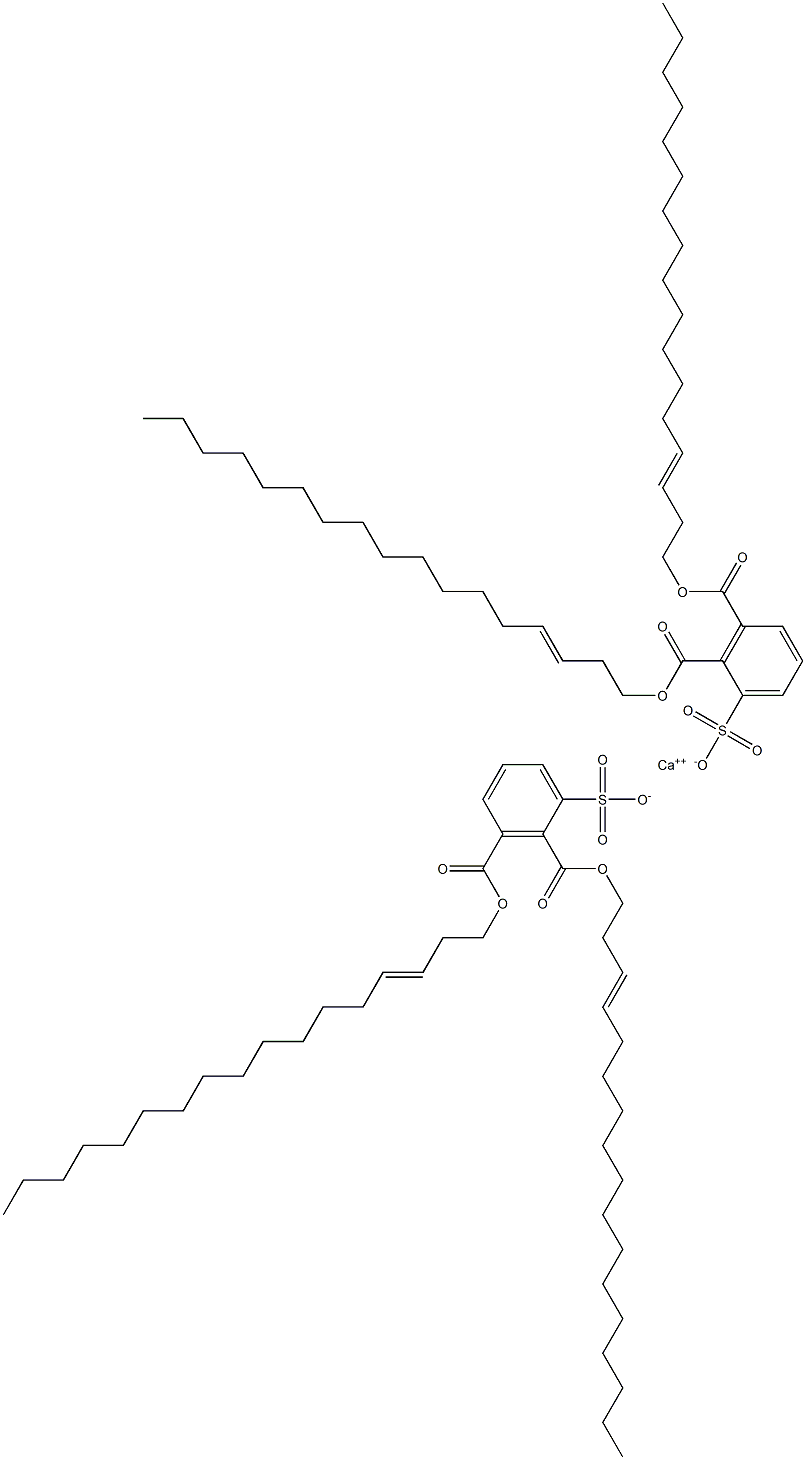 Bis[2,3-di(3-heptadecenyloxycarbonyl)benzenesulfonic acid]calcium salt Struktur