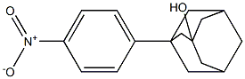 3-Hydroxy-1-(4-nitrophenyl)adamantane Struktur