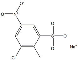 3-Chloro-2-methyl-5-nitrobenzenesulfonic acid sodium salt Struktur