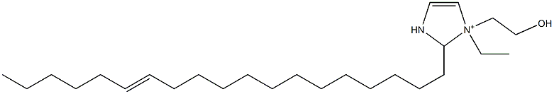 1-Ethyl-1-(2-hydroxyethyl)-2-(13-nonadecenyl)-4-imidazoline-1-ium Struktur