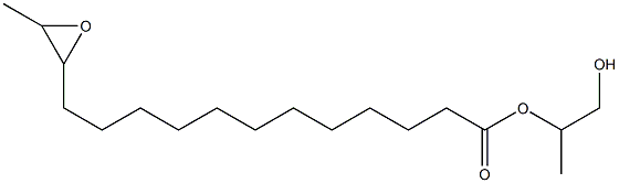 13,14-Epoxypentadecanoic acid 2-hydroxy-1-methylethyl ester Struktur