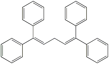 1,1,5,5-Tetraphenyl-1,4-pentadiene Struktur