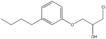 1-(3-Chloro-2-hydroxypropoxy)-3-butylbenzene Struktur