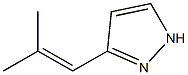 3-(2-Methyl-1-propenyl)-1H-pyrazole Struktur