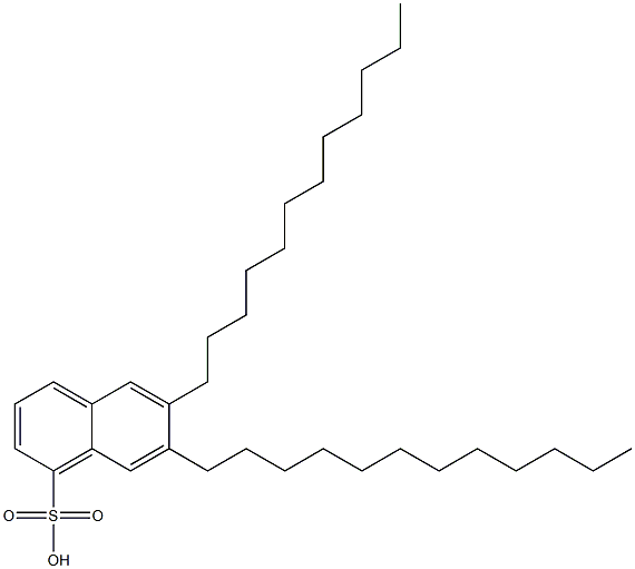 6,7-Didodecyl-1-naphthalenesulfonic acid Struktur