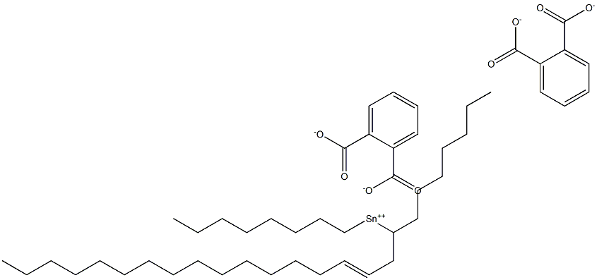 Bis[phthalic acid 1-(2-heptadecenyl)]dioctyltin(IV) salt Struktur