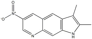 2,3-Dimethyl-6-nitro-1H-pyrrolo[3,2-g]quinoline Struktur