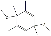 3,6-Dimethoxy-1,3,5,6-tetramethyl-1,4-cyclohexadiene Struktur