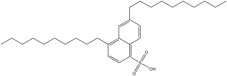 4,6-Didecyl-1-naphthalenesulfonic acid Struktur