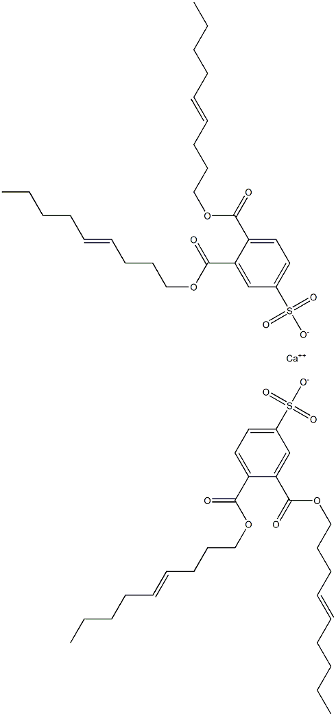 Bis[3,4-di(4-nonenyloxycarbonyl)benzenesulfonic acid]calcium salt Struktur