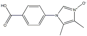 4-[(4,5-Dimethyl-1H-imidazole 3-oxide)-1-yl]benzoic acid Struktur