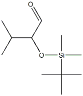 2-(tert-Butyldimethylsiloxy)-3-methylbutanal Struktur