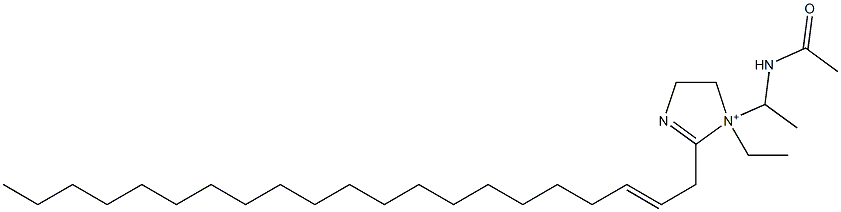 1-[1-(Acetylamino)ethyl]-1-ethyl-2-(2-henicosenyl)-2-imidazoline-1-ium Struktur