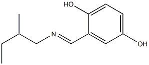 N-(2,5-Dihydroxybenzylidene)-2-methylbutan-1-amine Struktur