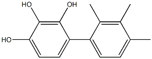 4-(2,3,4-Trimethylphenyl)benzene-1,2,3-triol Struktur