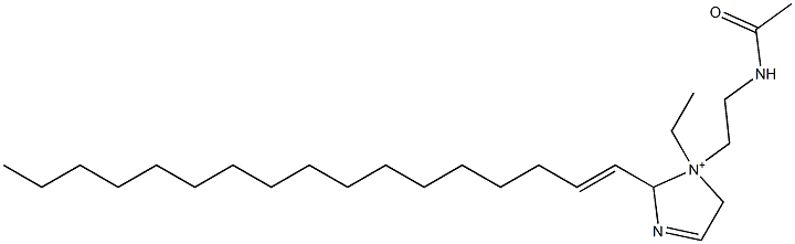 1-[2-(Acetylamino)ethyl]-1-ethyl-2-(1-heptadecenyl)-3-imidazoline-1-ium Struktur