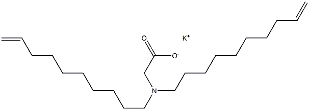 N,N-Di(9-decenyl)glycine potassium salt Struktur