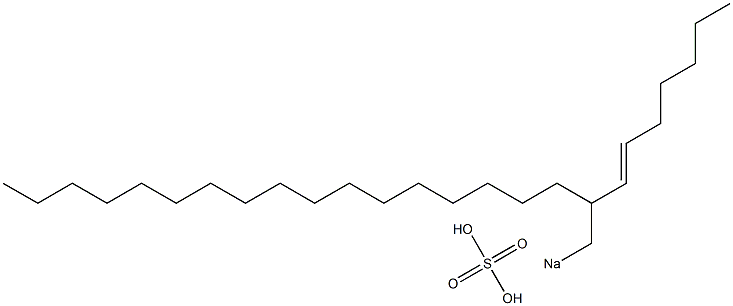 Sulfuric acid 2-(1-heptenyl)nonadecyl=sodium ester salt Struktur