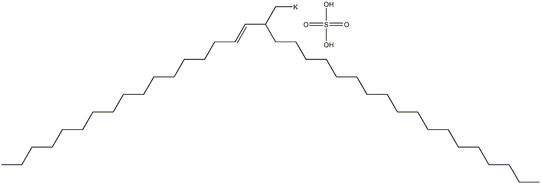 Sulfuric acid 2-(1-heptadecenyl)icosyl=potassium ester salt Struktur