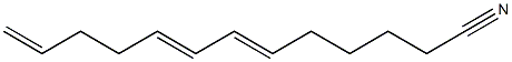 6,8,12-Tridecatrienenitrile Struktur