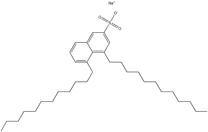 4,5-Didodecyl-2-naphthalenesulfonic acid sodium salt Struktur