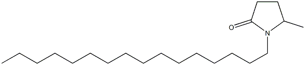 1-Hexadecyl-5-methyl-2-pyrrolidone Struktur