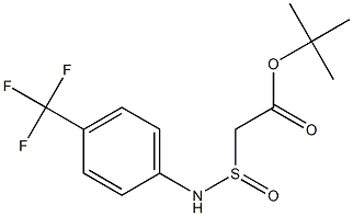 [(4-(Trifluoromethyl)phenyl)aminosulfinyl]acetic acid tert-butyl ester Struktur