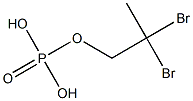 Phosphoric acid dihydrogen (2,2-dibromopropyl) ester Struktur