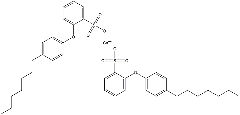 Bis[2-(4-heptylphenoxy)benzenesulfonic acid]calcium salt Struktur