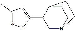 3-(3-Methyl-5-isoxazolyl)quinuclidine Struktur