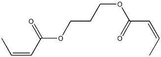 Bisisocrotonic acid 1,3-propanediyl ester Struktur