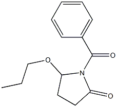 5-Propoxy-1-[benzoyl]pyrrolidin-2-one Struktur