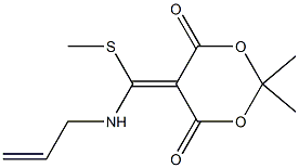 5-[(Allylamino)(methylthio)methylene]-2,2-dimethyl-1,3-dioxane-4,6-dione Struktur