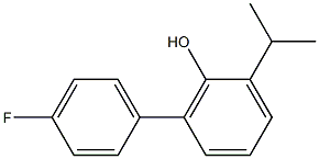 2-Isopropyl-6-(4-fluorophenyl)phenol Struktur