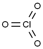 Chlorine trioxide Struktur