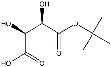 meso-Tartaric acid hydrogen 1-tert-butyl ester Struktur