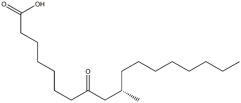 [S,(-)]-10-Methyl-8-oxostearic acid Struktur