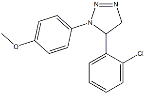 1-(4-Methoxyphenyl)-5-(2-chlorophenyl)-4,5-dihydro-1H-1,2,3-triazole Struktur