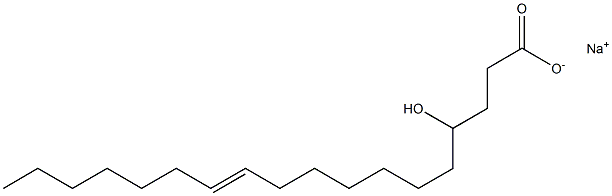 (E)-4-Hydroxy-11-octadecenoic acid sodium salt Struktur