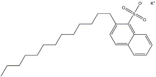 2-Tridecyl-1-naphthalenesulfonic acid potassium salt Struktur