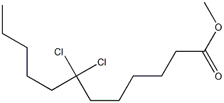 7,7-Dichlorododecanoic acid methyl ester Struktur