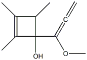 1-(1-Methoxy-1,2-propadienyl)-2,3,4-trimethyl-2-cyclobuten-1-ol Struktur