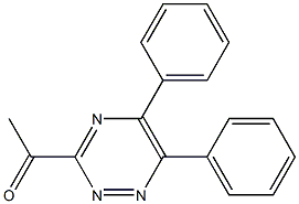 3-Acetyl-5,6-diphenyl-1,2,4-triazine Struktur