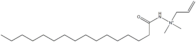 1,1-Dimethyl-2-(1-oxohexadecyl)-1-(2-propenyl)hydrazinium Struktur