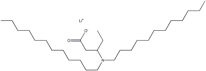 3-(Didodecylamino)valeric acid lithium salt Struktur